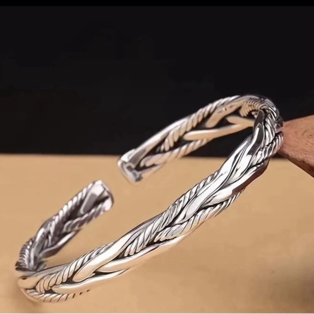 Silver Braided Women’s Bracelet